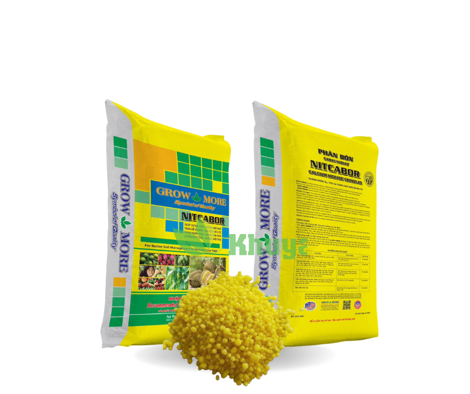 Cân lẻ 1kg Phân bón Growmore Canxi Bo NITCABOR Ngừa Thối và Nứt Trái
