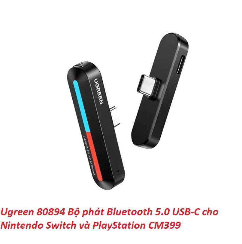 Ugreen UG80894CM399TK USB type C dành cho Nintendo Switch và PlayStation Bộ phát Bluetooth 5.0 - HÀNG CHÍNH HÃNG