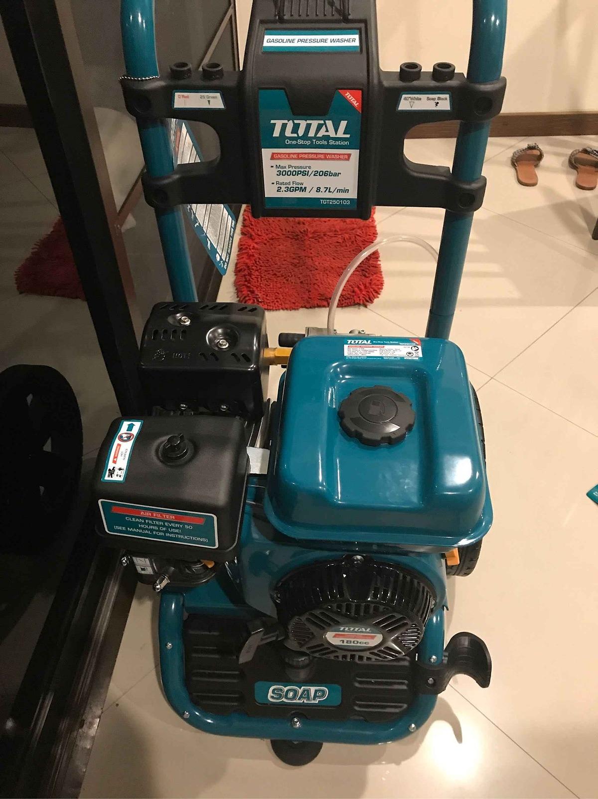 MÁY XỊT RỬA XE DÙNG XĂNG 206BAR TOTAL TGT250103 - HÀNG CHÍNH HÃNG