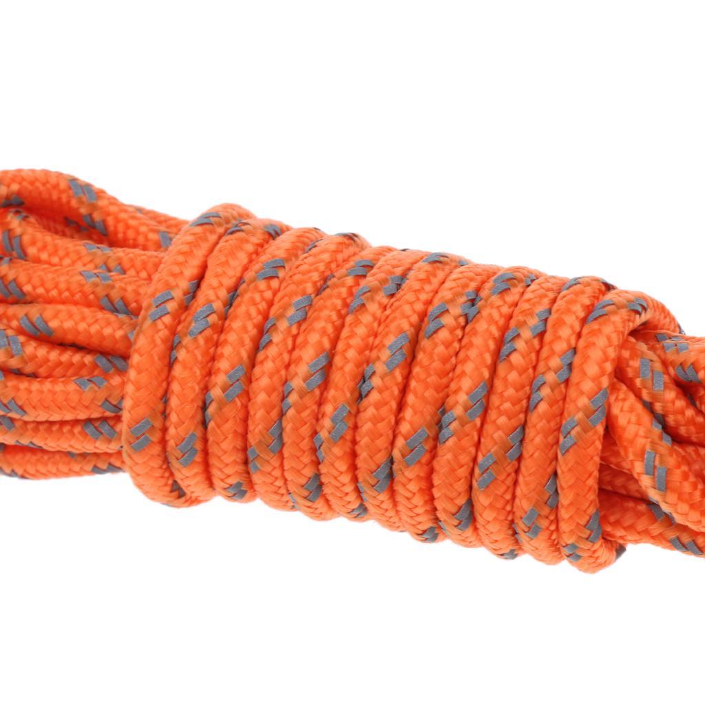 2Pcs 4mm Reflective Tent Guy Line Guide Rope Polypropylene Cord with Aluminum Adjuster Outdoor Camping Hiking