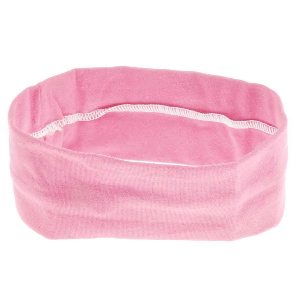 Headband Sweatband Workout Stretch Headband Hair Band Pink