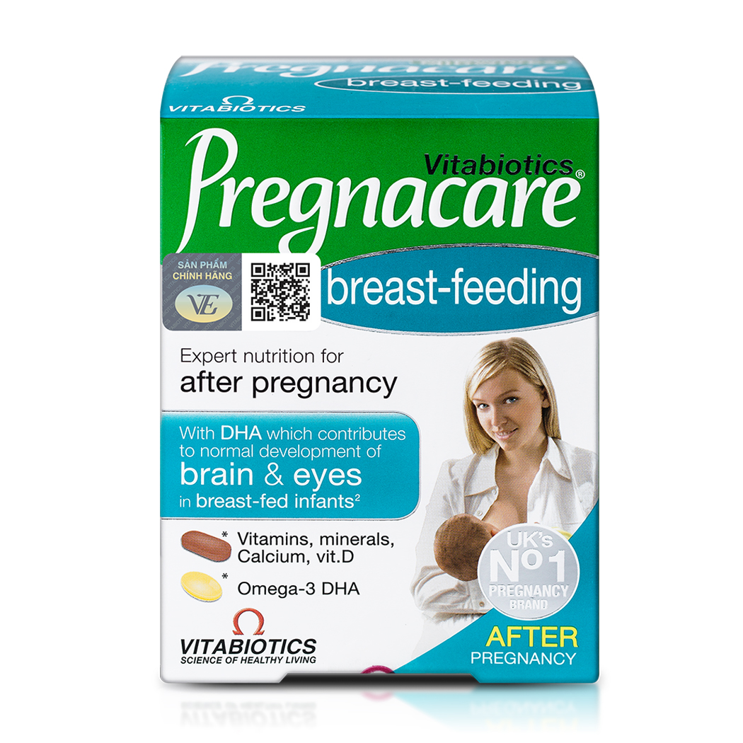 Thực phẩm bảo vệ sức khỏe Vitabiotics Pregnacare Breast-feeding (Hộp 84 viên)