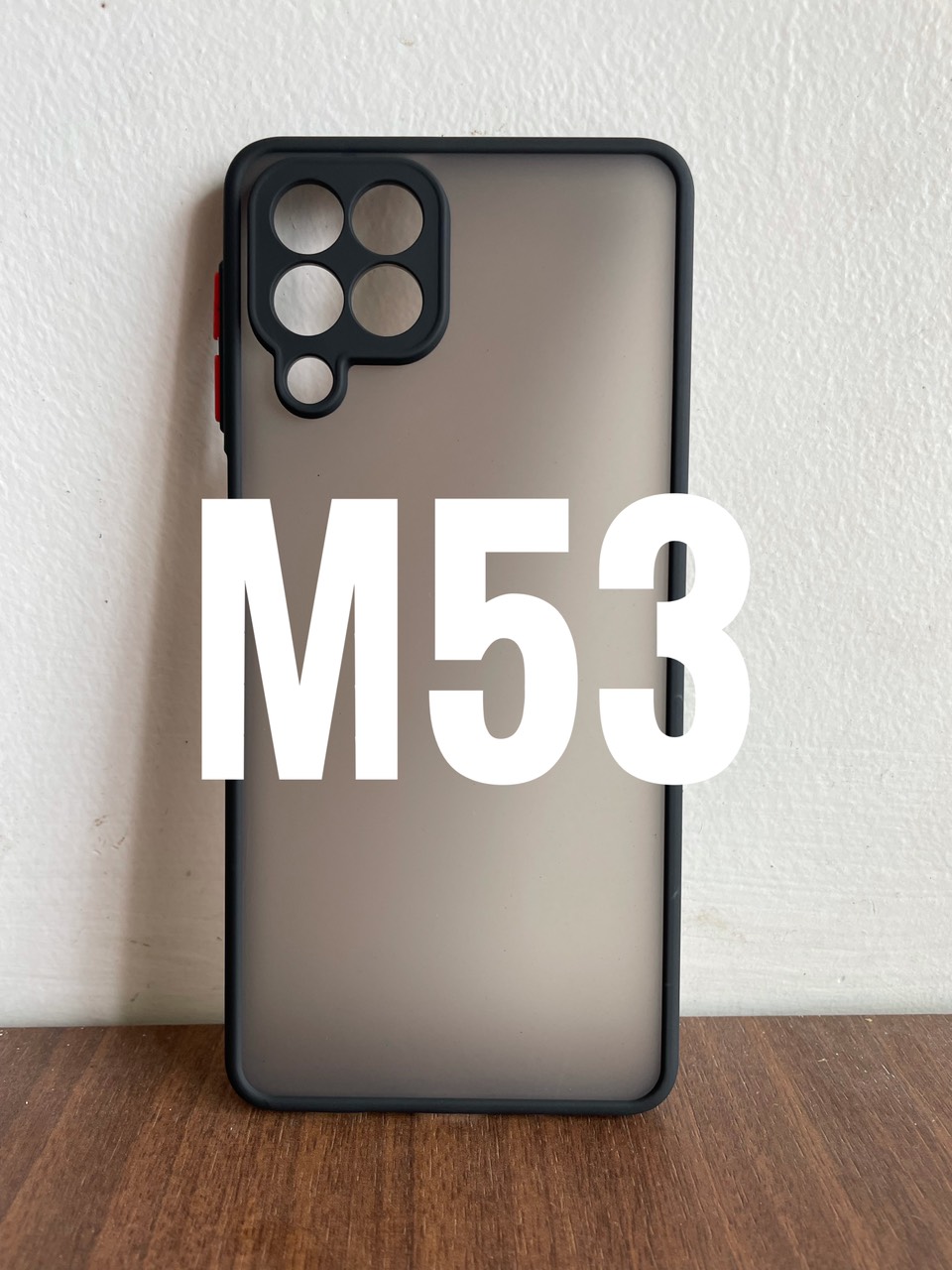 Ốp lưng cho Samsung Galaxy M53 5G viền dẻo đen lưng nhám mờ bảo vệ camera