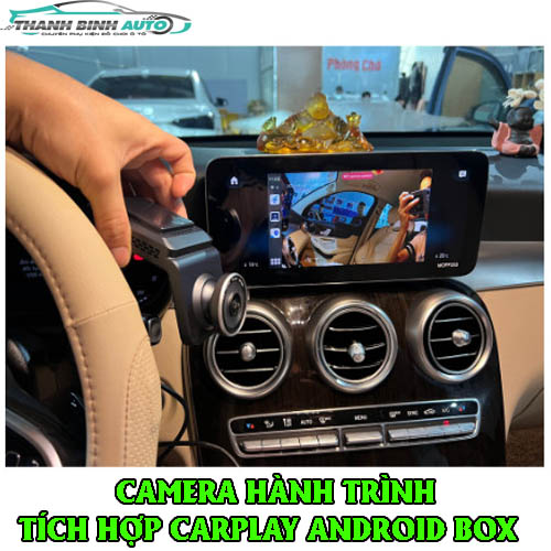 Camera hành trình tích hợp bộ chuyển đổi carplay, ram 4gb /64gb biến màn hình nguyên bản thành android