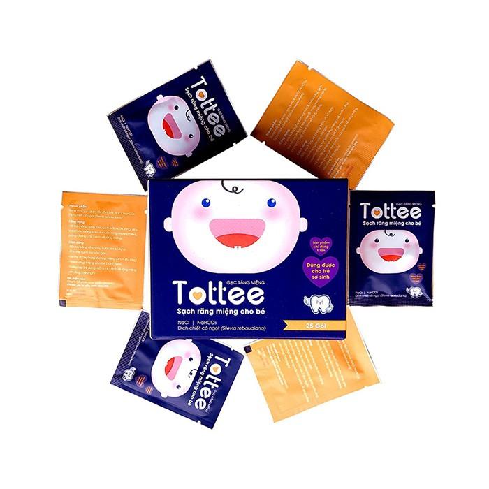 Gạc răng miệng Tottee (25 gói/hộp)