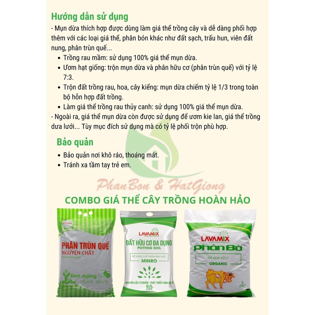 Mùn Dừa, Xơ Dừa Đã Qua Xử Lý 5DM3 Làm Giá Thể Trồng Cây - Sfarm - Shop Phân Bón và Hạt Giống