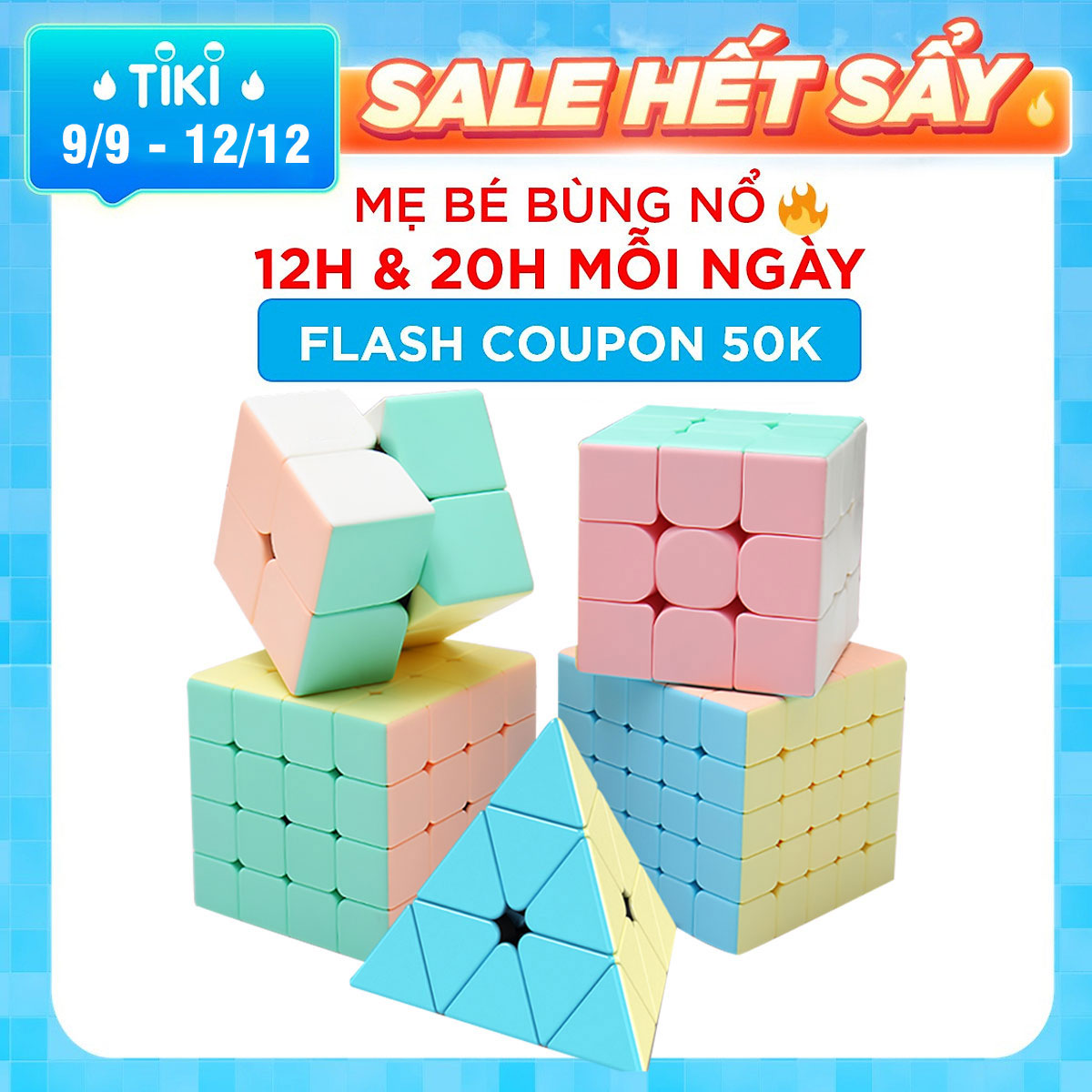 Đồ chơi Trí Tuệ Rubik 2x2 3x3 4x4 Đa Dạng Siêu Mượt Và Tốc Độ