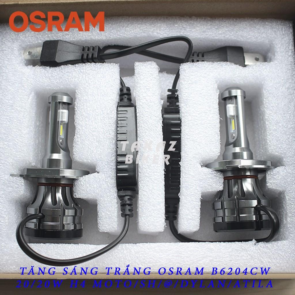 Bóng đèn Led OSRAM B6204CW H4 SHVN, Dylan, Attila, Exciter, Motor PKL , Ôtô tăng sáng trắng - Có Quạt Tản Nhiệt