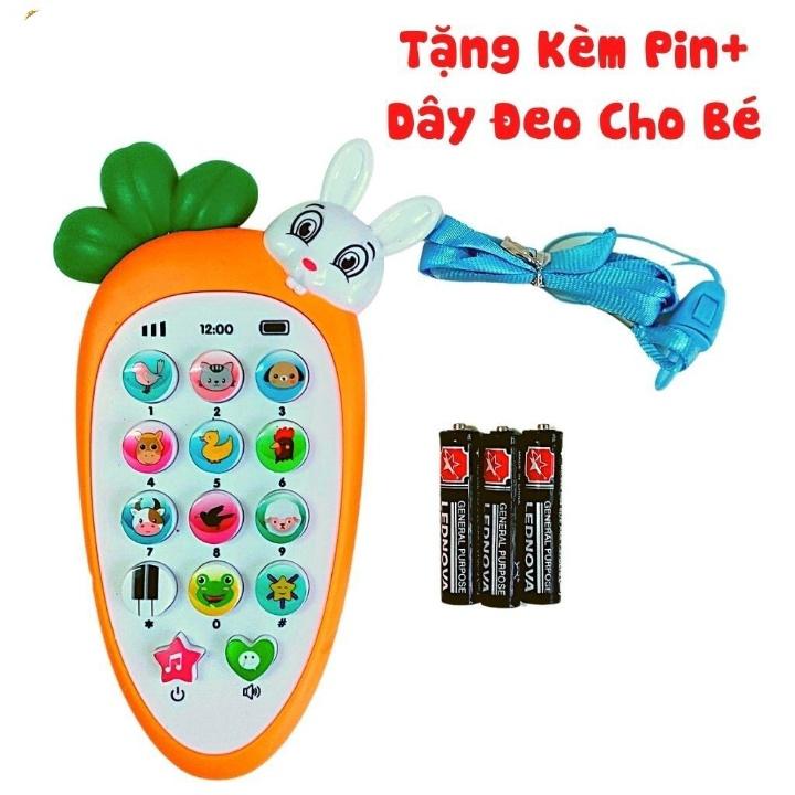 Đồ Chơi Điện Thoại 2 In 1 Cho Bé Có Nhạc Đèn Gặm Nướu Giảm Ngứa Lợi Giải Trí Xả Stress Cao Cấp