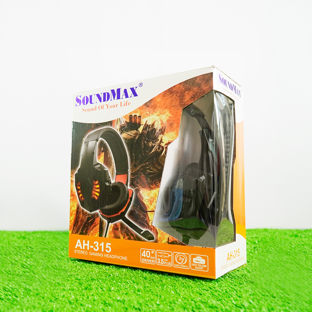 Tai Nghe Chụp Tai Có Micro Tích Hợp SoundMax AH-315 | Gaming Headset SoundMax AH315 - Hàng Chính Hãng