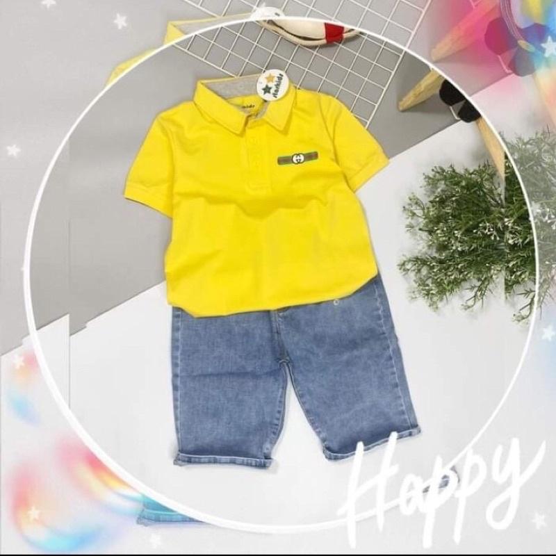 Áo thun cho bé trai STARKIDS size 10-45kg thun cotton chính phẩm dãn mịn