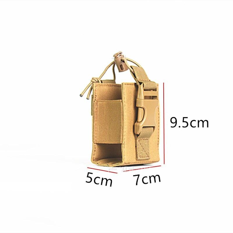 1PCs Package Pouch Walkie Hunting Talkie Holder Bag Tactical Sports Pendant Military Molle Nylon Radio Magazine Mag Pouch Pocket