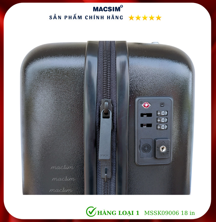 Vali cao cấp Macsim Seek MSSK09006 ( 18 inch) màu đen
