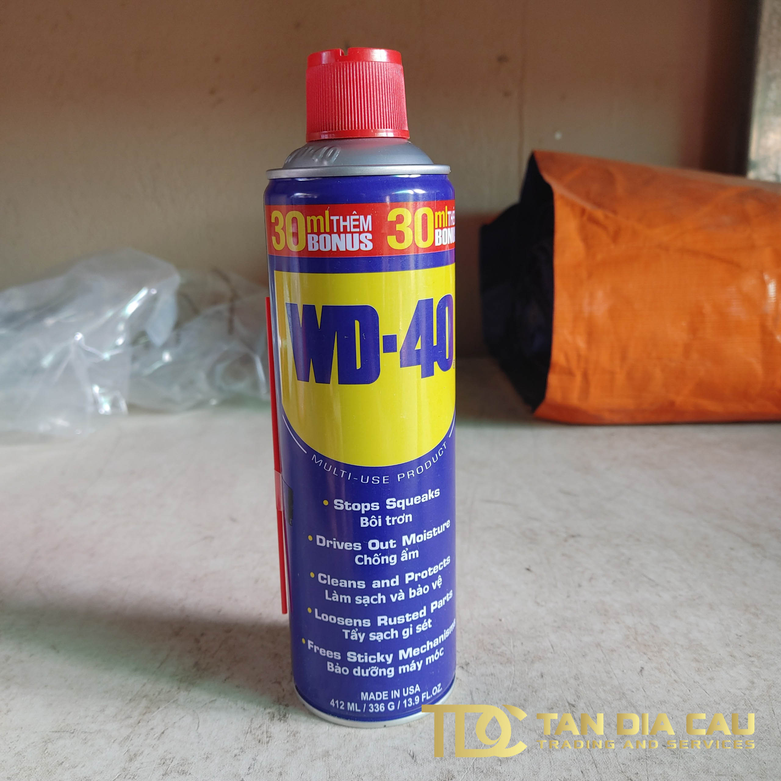 Chai xịt Bôi trơn WD-40 412ml Làm sạch Chống ẩm Chống rỉ sét Multi-Use Product