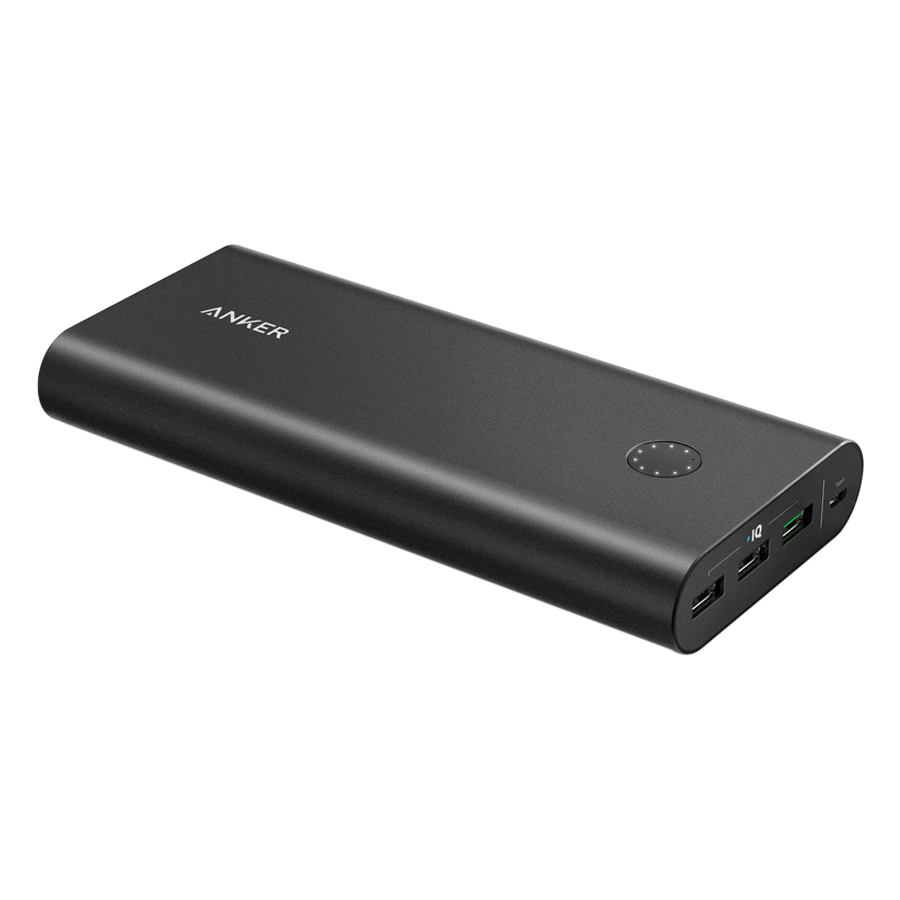 Pin Sạc Dự Phòng Anker PowerCore+ 26800mAh Hỗ Trợ Sạc Nhanh QC 3.0 - A1374H11 (Đen) - Hàng Chính Hãng