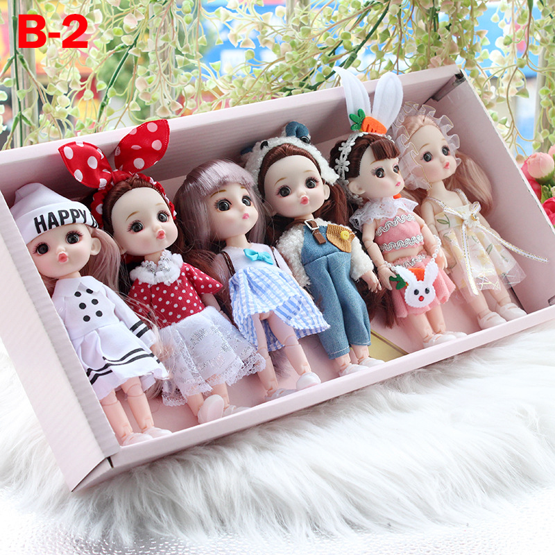 Búp Bê Công Chúa Baby Kids Cao 17cm. Bộ 6 Con. Có Khớp. Đồ Chơi Cho Bé Gái