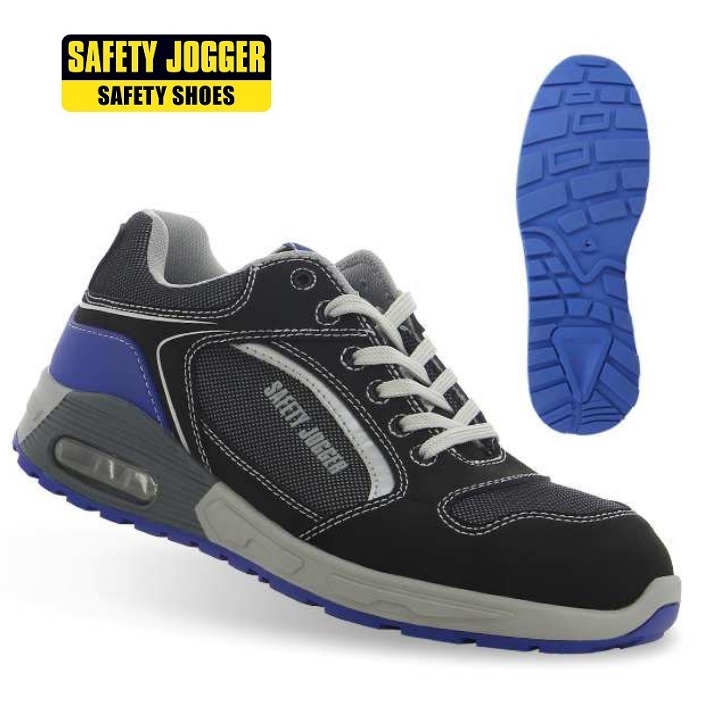 Giày bảo hô lao động siêu nhẹ, chống va đập, chống đâm xuyên, da thật Jogger Raptor