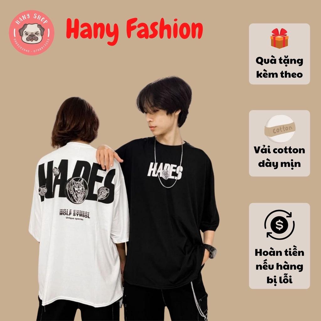 Áo thun unisex tay lỡ form rộng Hades Wolf Symbol cực chất || Hany Shop