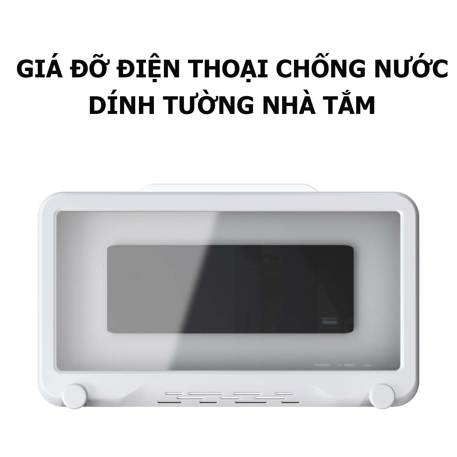 Túi Đựng Chống Nước Dành Cho Điện Thoại, Dính Tường Nhà Tắm, Xoay 360 Độ; Xem Phim Nghe Nhạc Trong Khi Tắm Giặt IKIU848- Hàng Nhập Khẩu