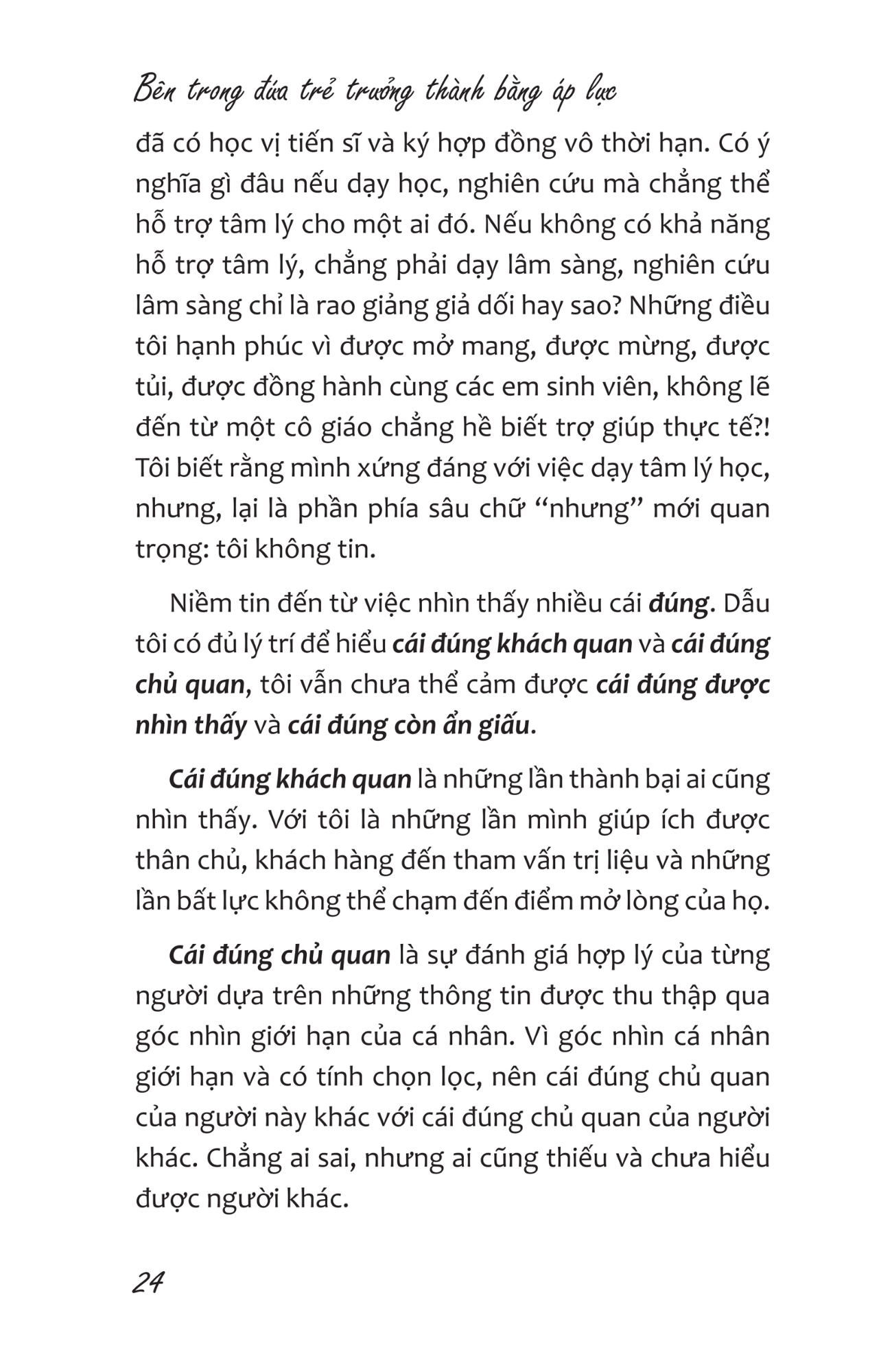 Sách Bên Trong Đứa Trẻ Trưởng Thành Bằng Áp Lực - Đặng Hoàng Ngân