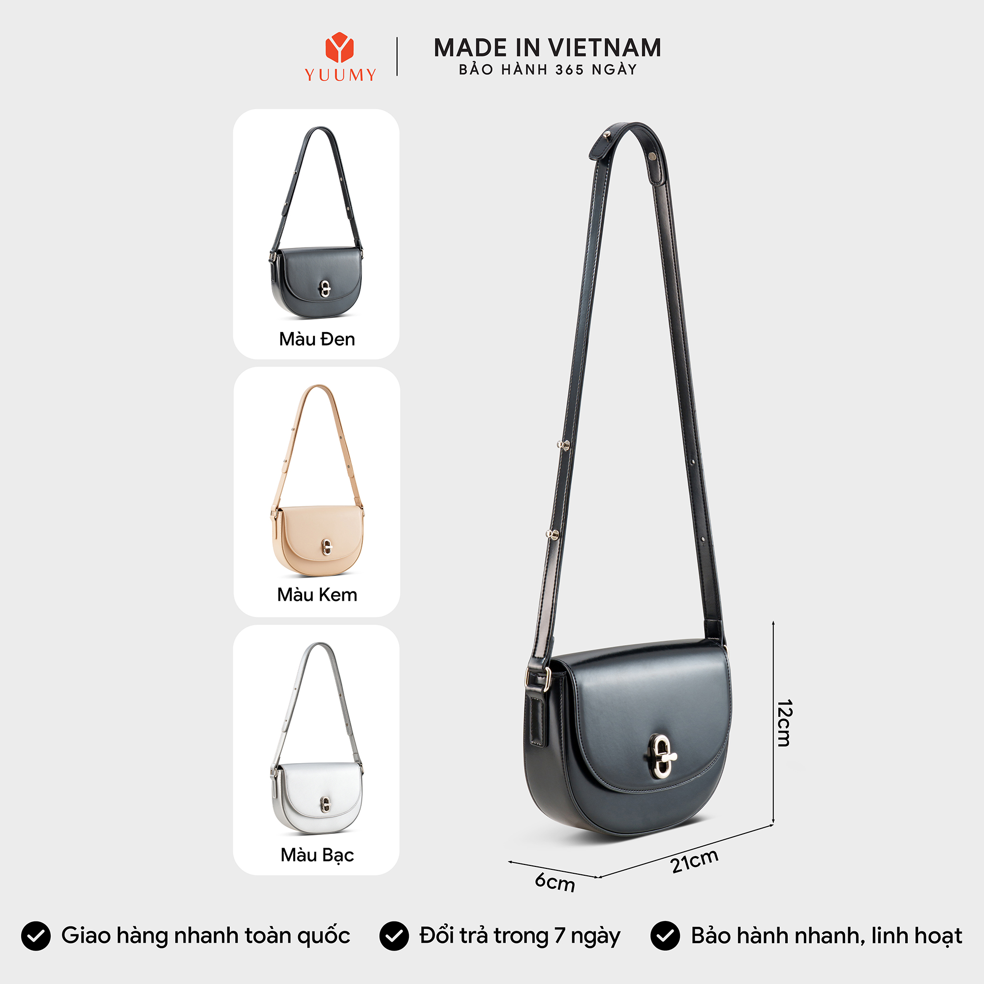 Túi đeo chéo nữ YUUMY YN306
