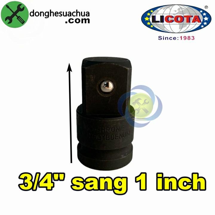 Đầu chuyển 3/4 sang 1 inch Licota AAD-P680 màu đen thép CR-MO