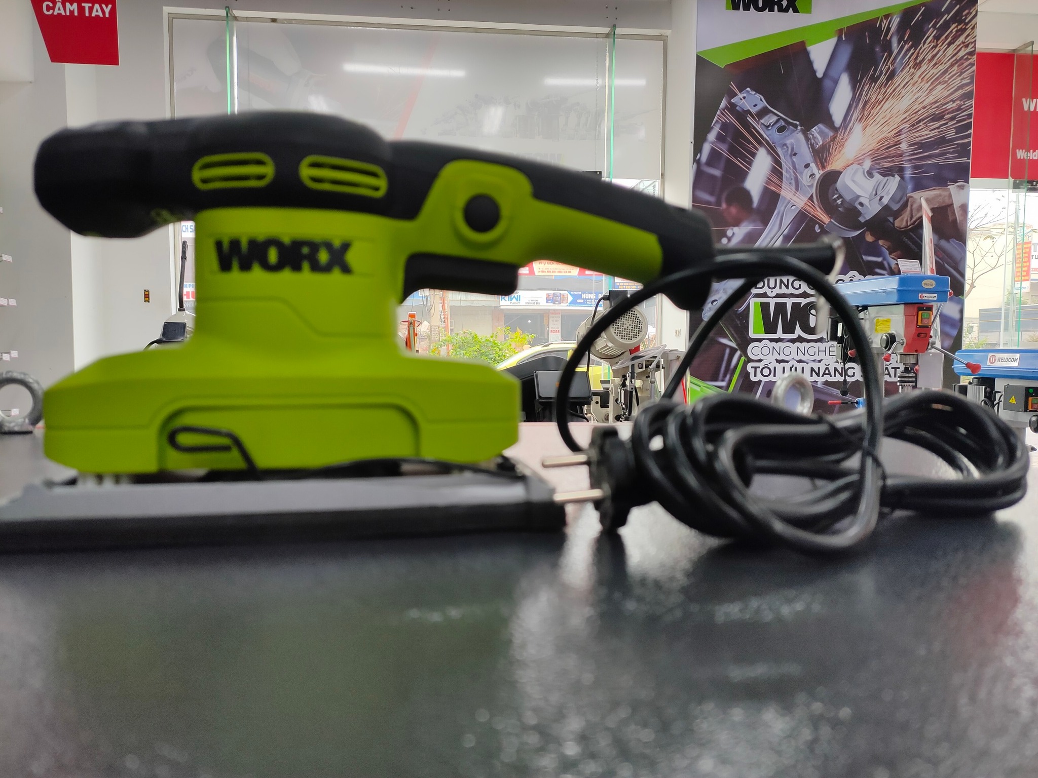 Máy chà nhám rung 320W WU649 - Worx Green