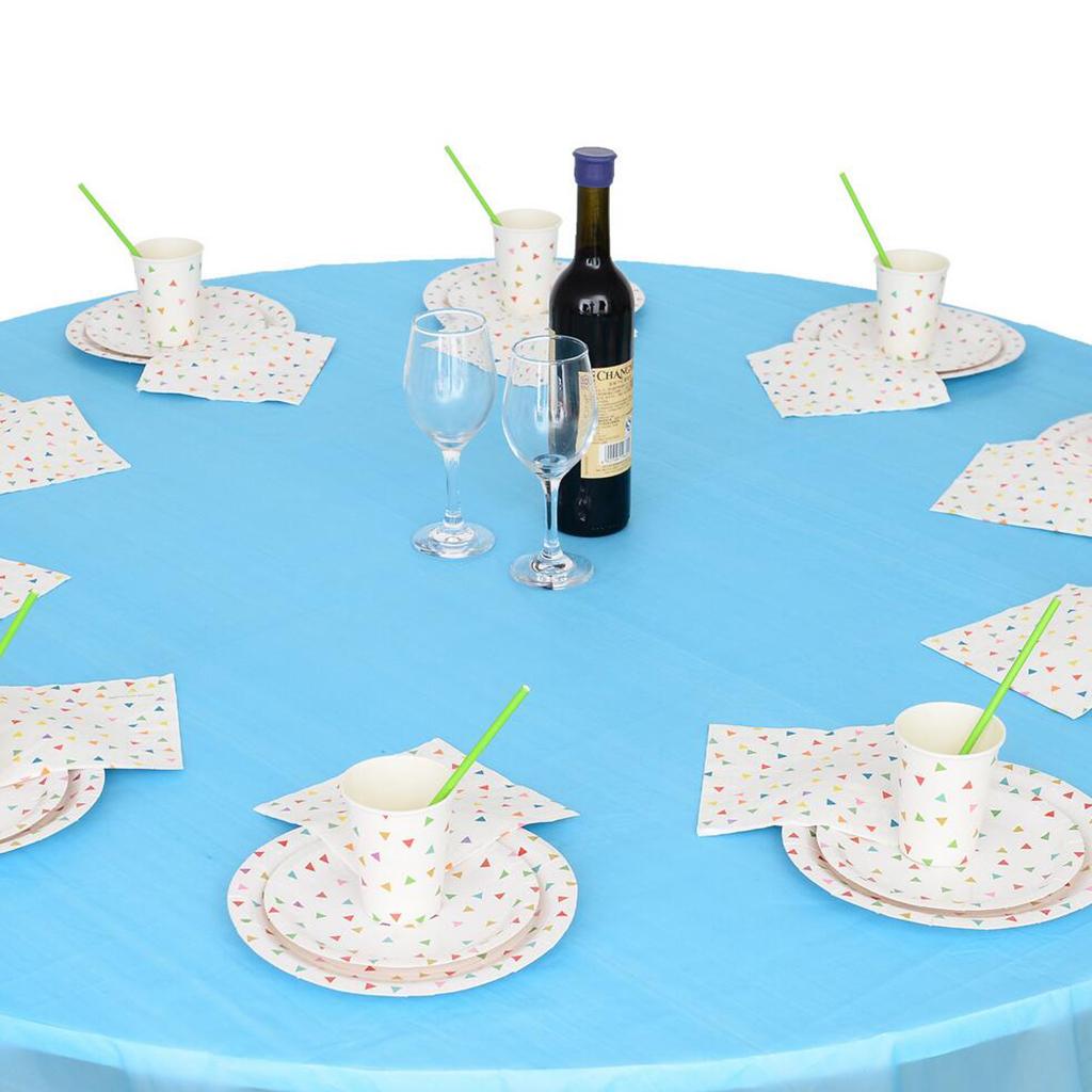 Round Disposable Table Cloth Tablecloths Wedding Birthday Party
