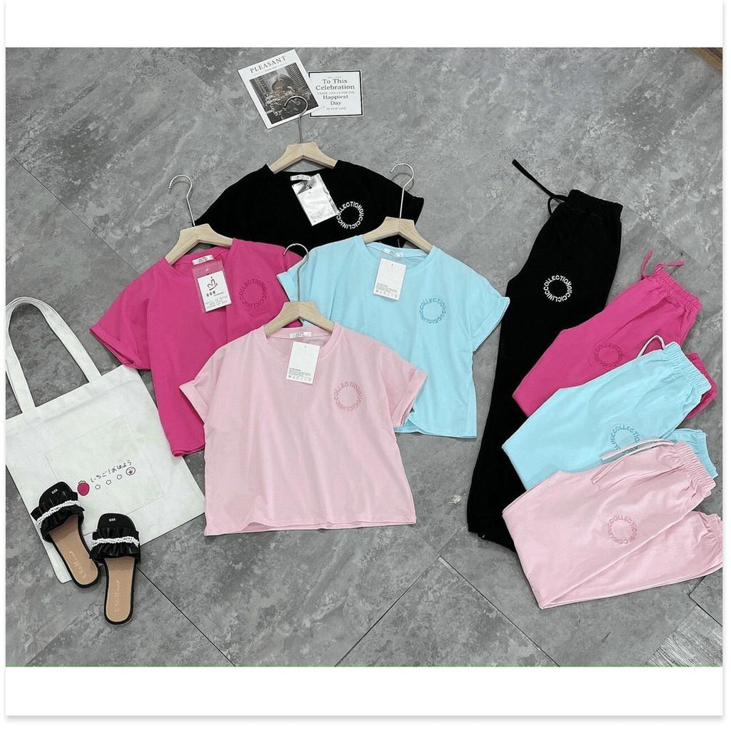 SET BỘ THUN TAY NGẮN,QUẦN DÀI NỮ