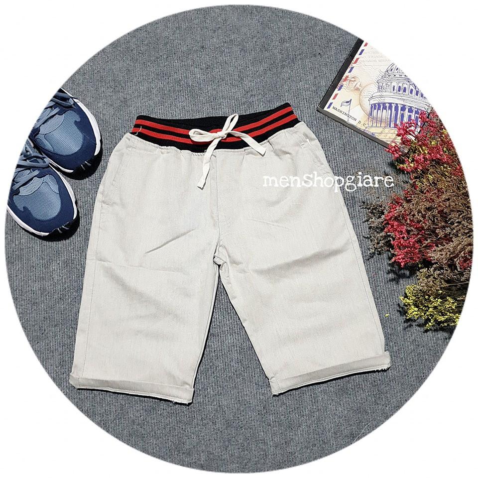 SHORT KAKI LƯNG THUN NAM VẢI SỊN