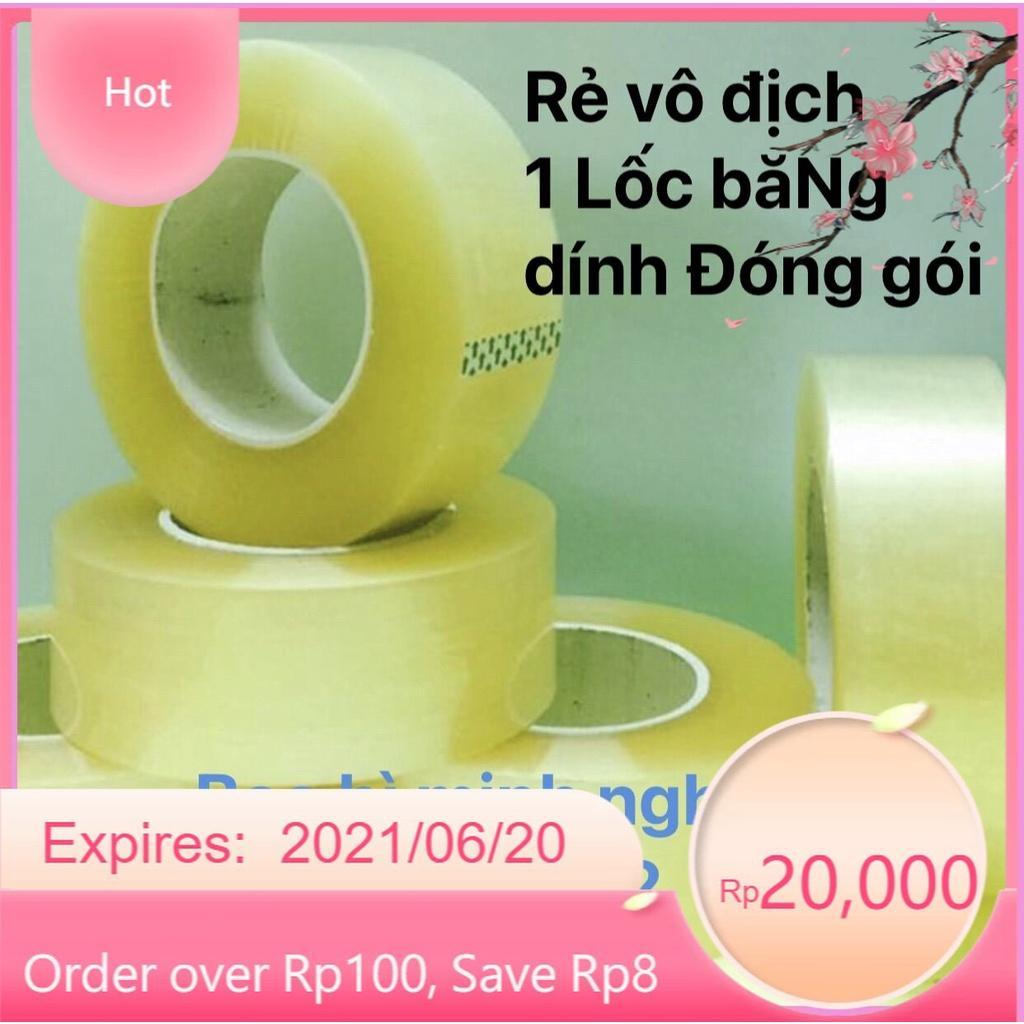 Băng Keo Siêu Dai 100 Yard 48mm Trắng Trong Vàng Chanh Đục 1.8kg/ Cây 6 Cuộn
