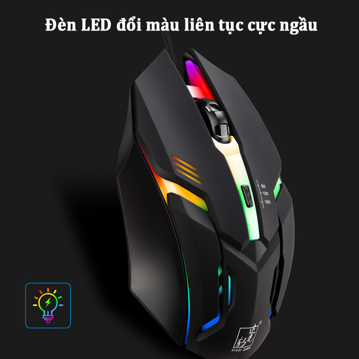 Chuột chuyên dụng cho game thủ quang Led có dây K2