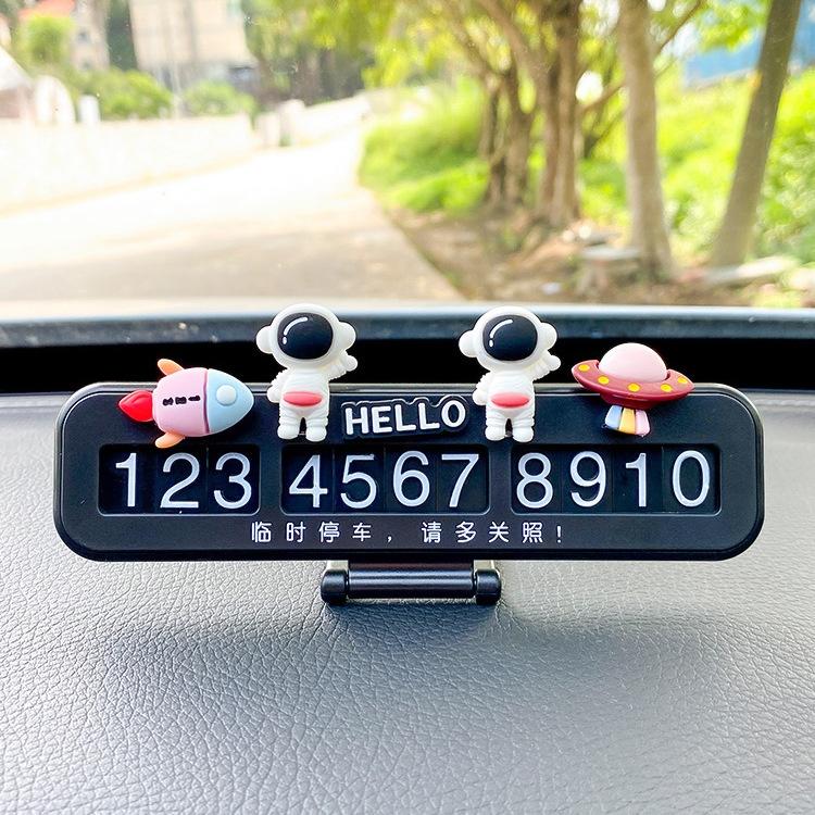 Bảng Số Điện Thoại Đỗ Xe Tạm Thời Trang Trí Nội Thất Xe Hơi