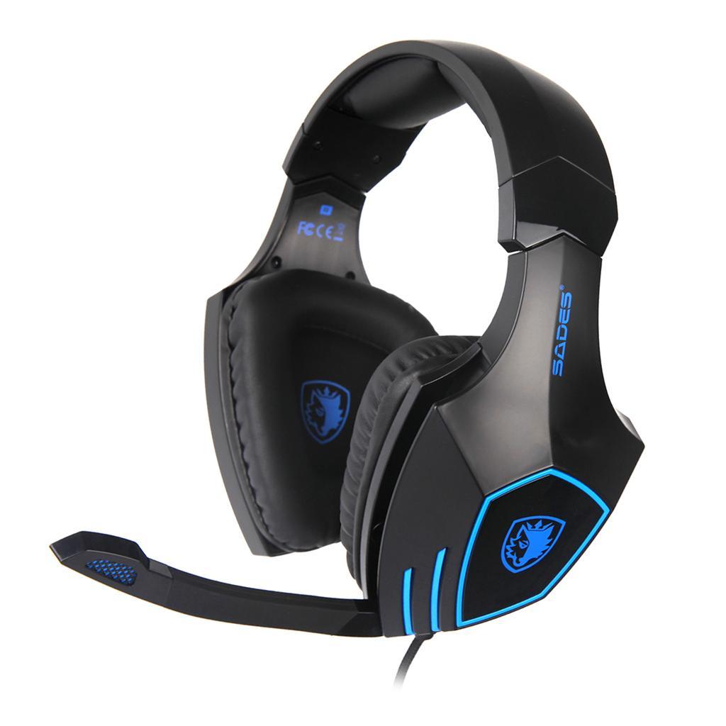SA819 LED Stereo Headsets Surround Sound Gaming headphones 3.5mm W/ MIC