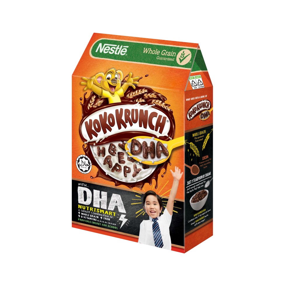 Ngũ cốc ăn sáng Koko Krunch DHA Vị socola bổ sung DHA (Hộp 220g) - [Tặng 1 bình Lock &amp; Lock]