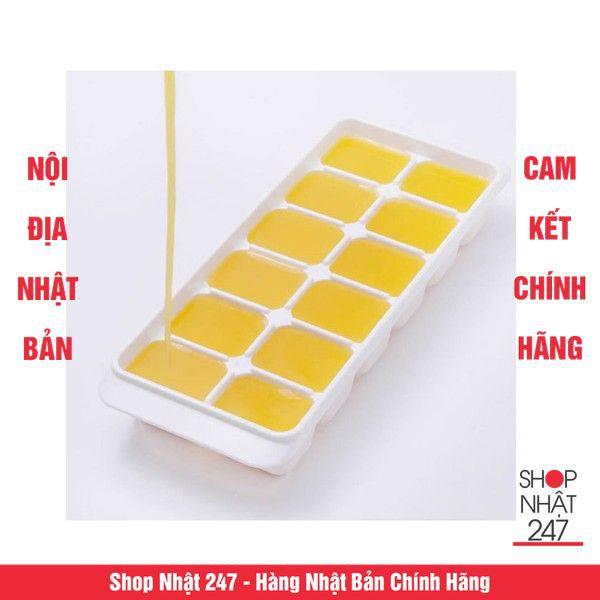 Khay đựng ăn dặm trẻ em 12 ngăn có nắp kháng khuẩn Nội địa Nhật Bản