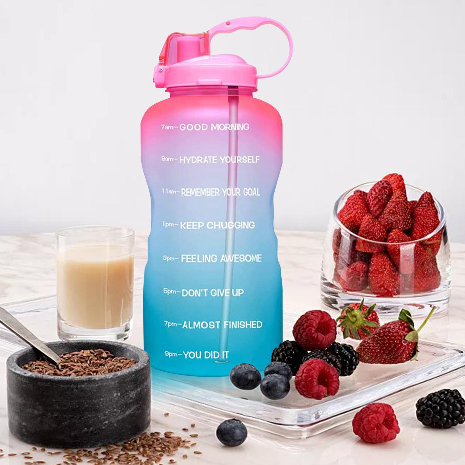 2.2 Litre Motivational Water Bottle Sports Drinking Bottle for Fitness Birthday Gifts