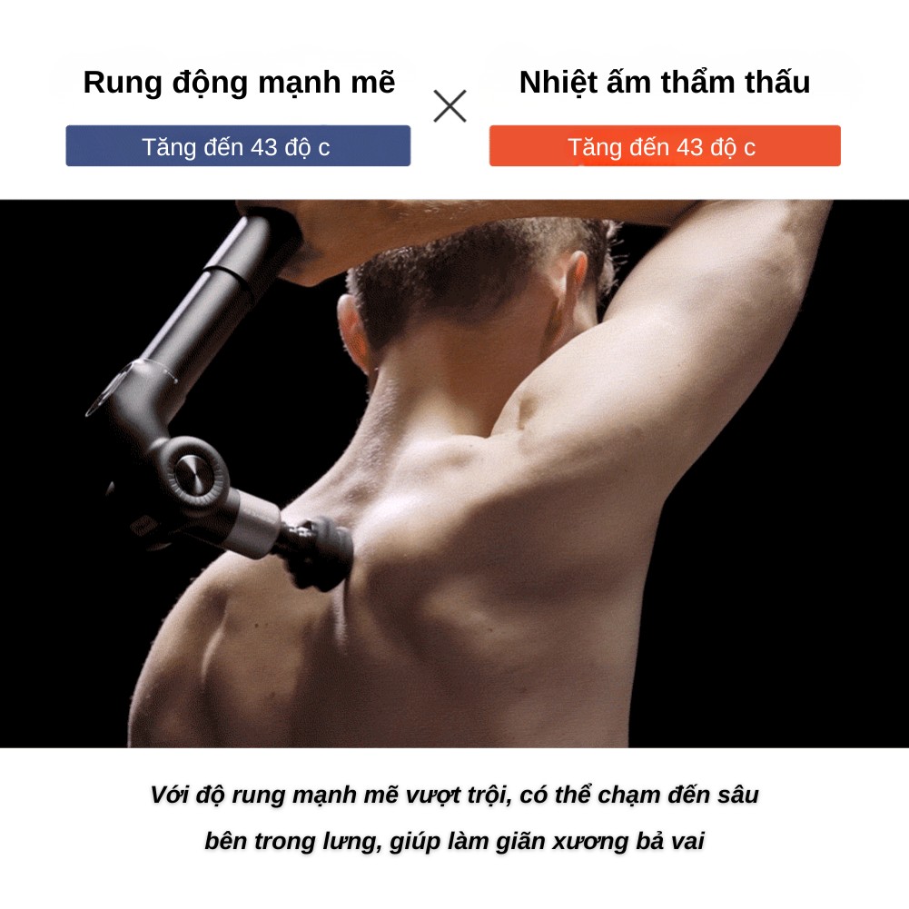 Súng Massage cầm tay MYTREX REBIVE EX PRO hàng chính hãng