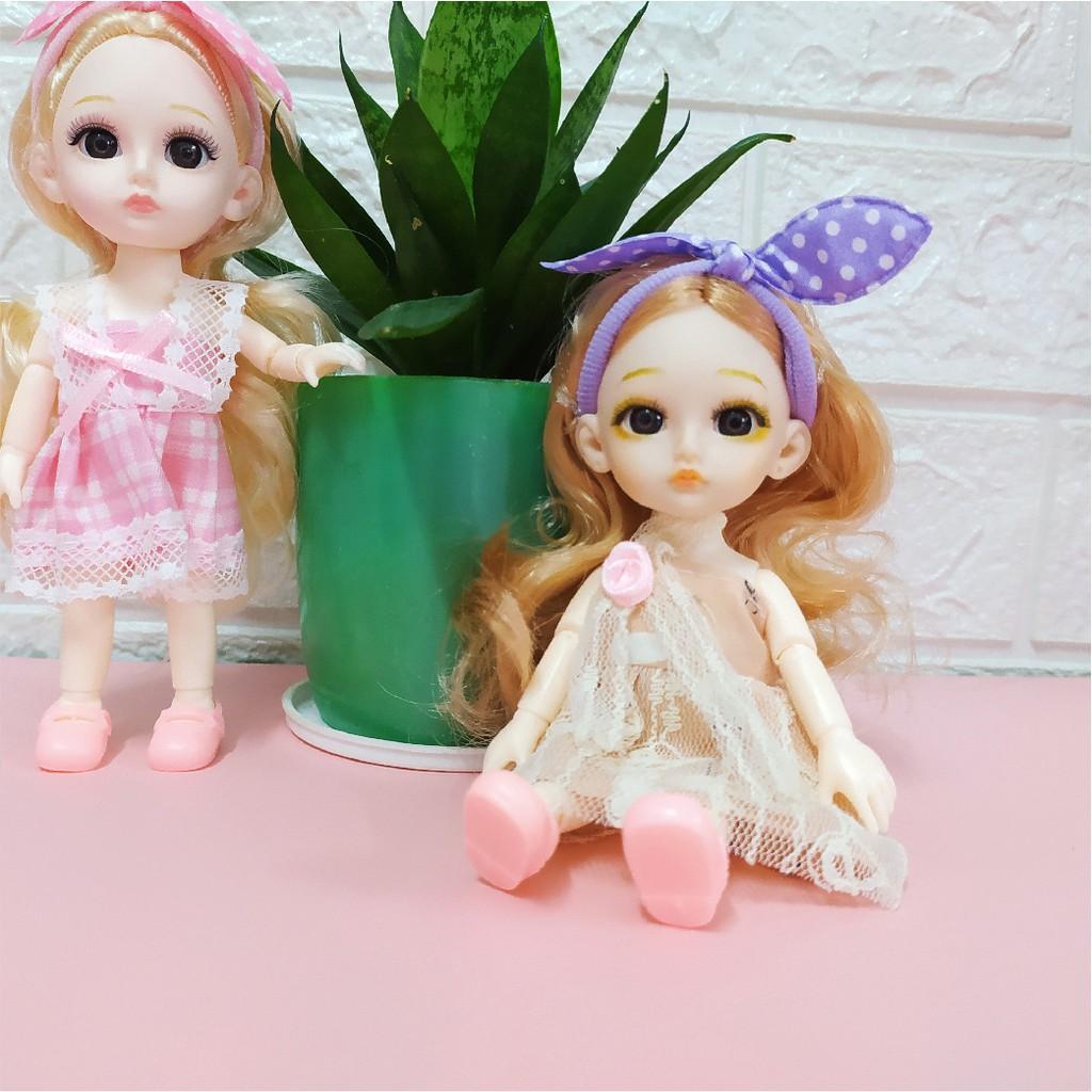 Búp bê barbie đồ chơi cho bé gái hình dáng loli dễ thương có khớp xoay 360 trang phục đẹp mắt