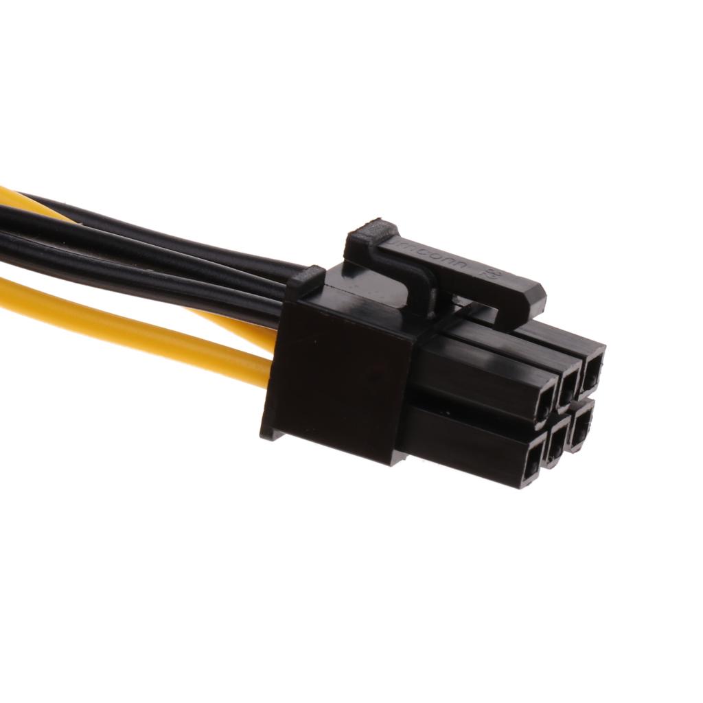 PCI-E 6-pin to 2x 6-pin Power Splitter Cable PCIE PCI Express Extension Cord