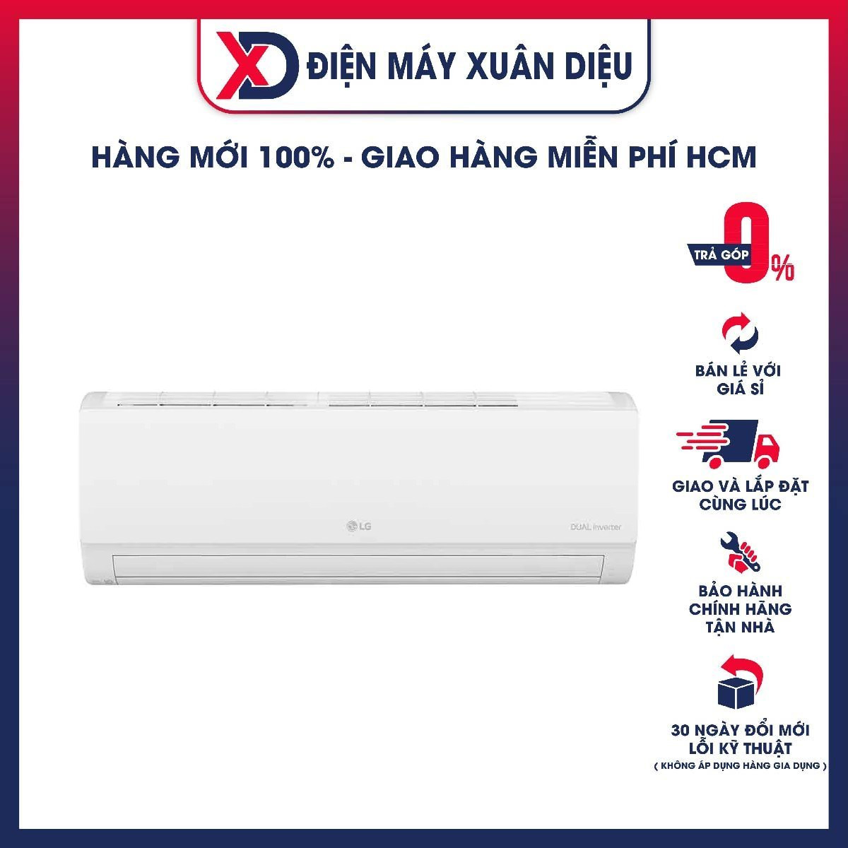 Máy lạnh LG Inverter 1.5HP V13WIN - Chỉ giao HCM