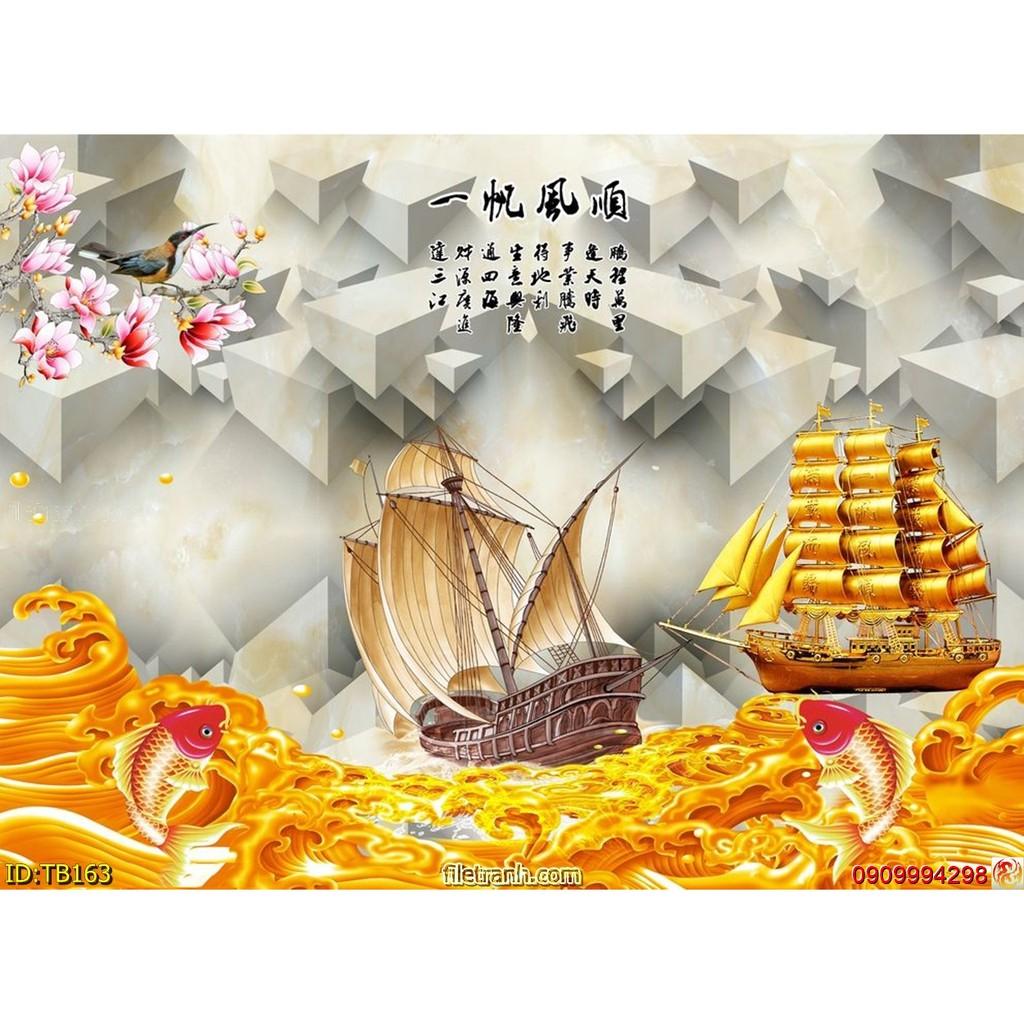 BỘ TRANH DÁN TƯỜNG THUẬN BUỒM XUÔI GIÓ NHIỀU MẪU