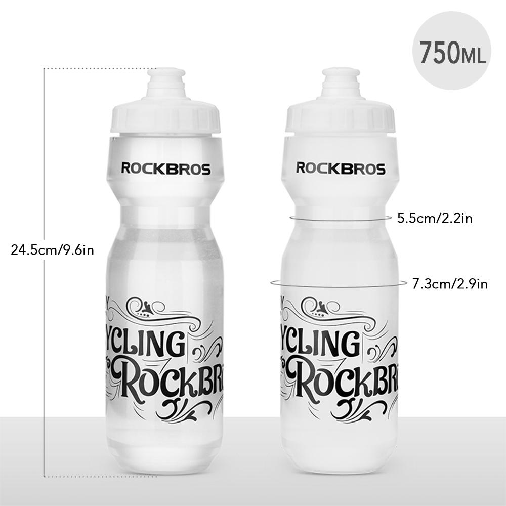 Chai nước thể thao Rockbros 750ml BPA vắt xe đạp, đi picnic cắm trại