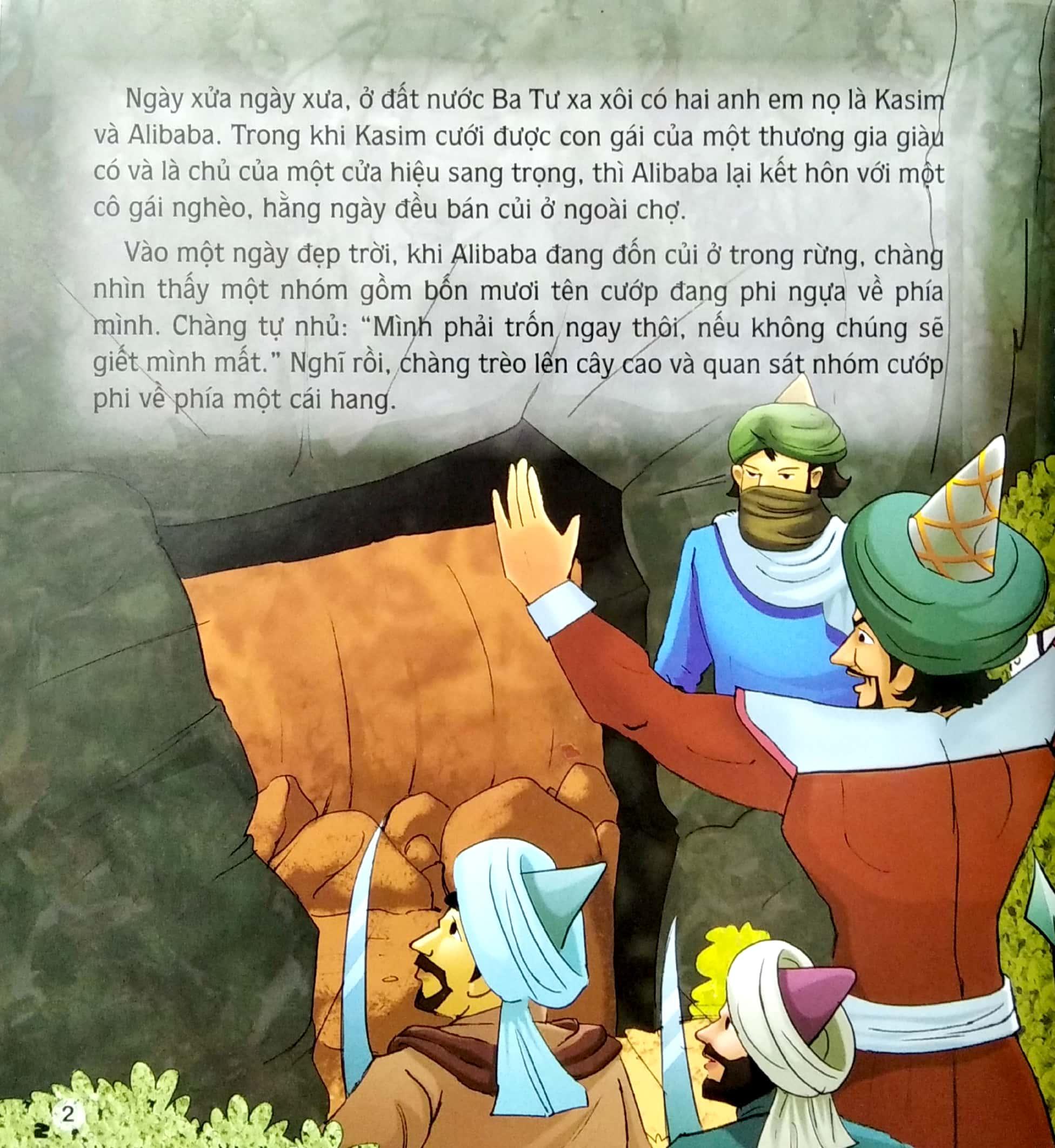 Sách Ngày Xửa Ngày Xưa Ba Tư - Alibaba Và Bốn Mươi Tên Cướp