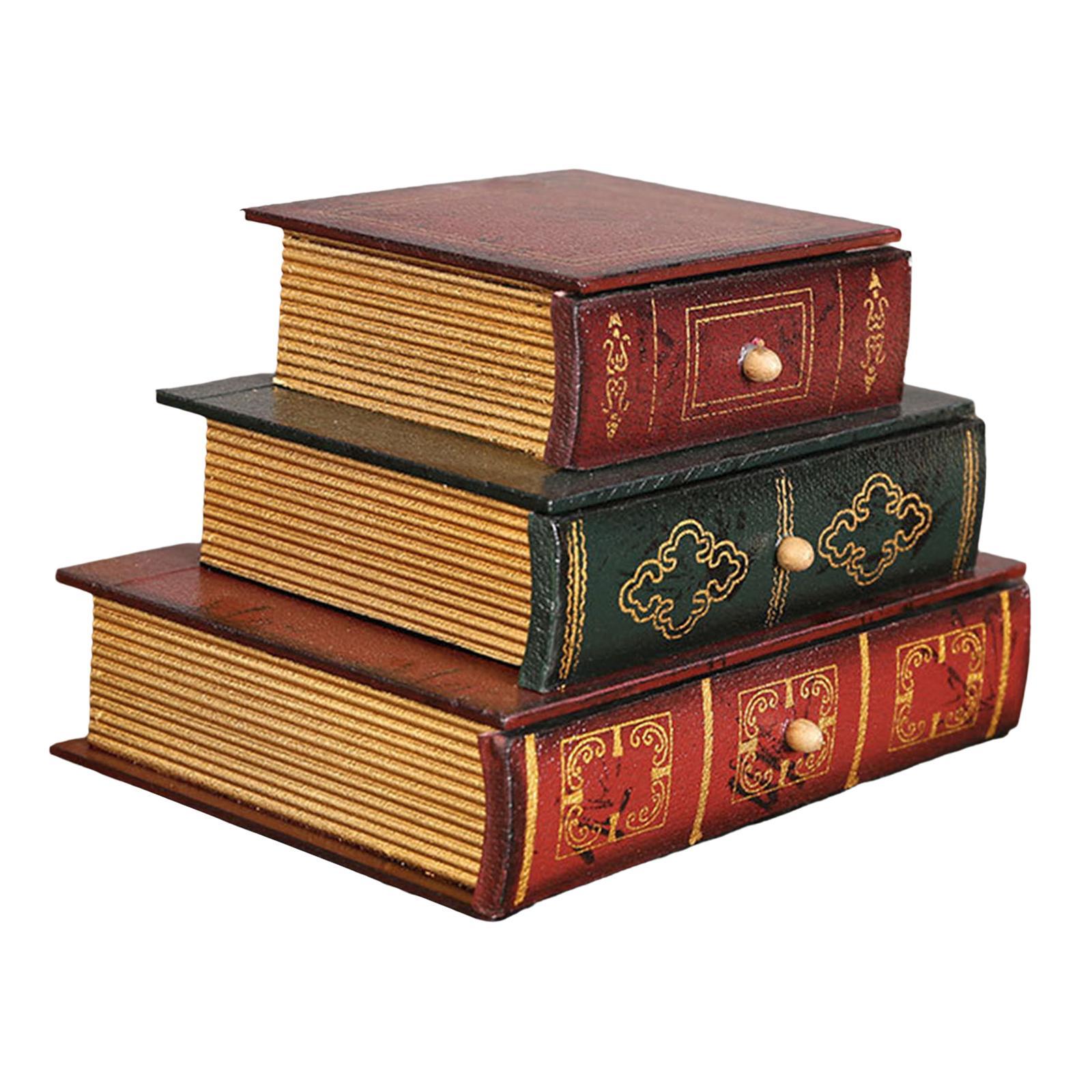 Wooden Jewelry Display Storage Box Office Decoration Organizer Ornaments