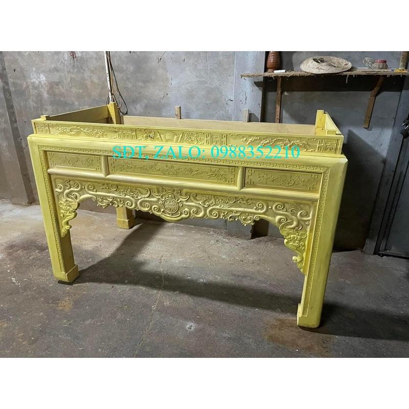 bàn thờ đứng bằng gỗ mít ta chân 16cm