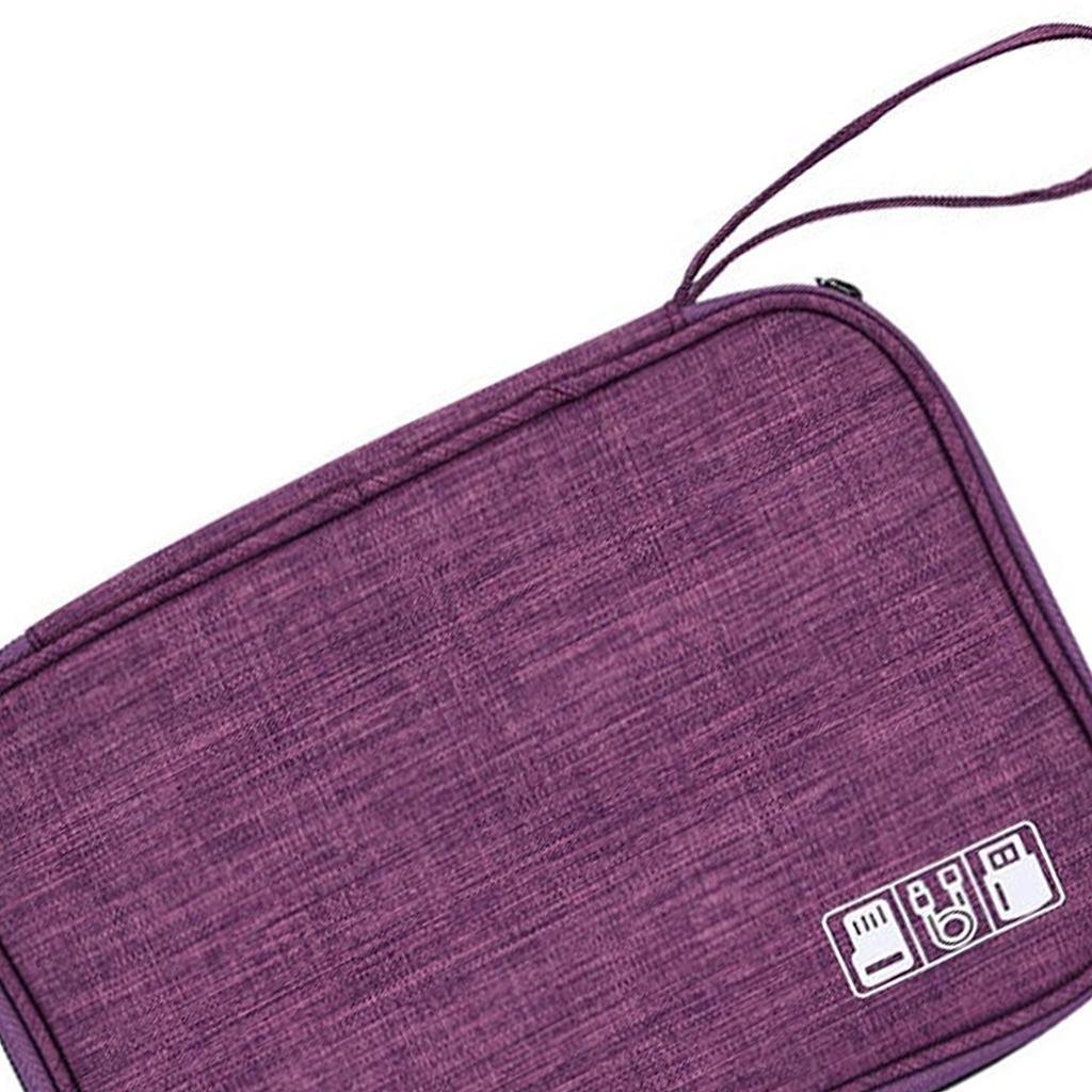Portable Electronic Cable Organizer Bags USB Charger Storage Cases