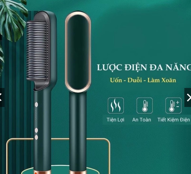 Lược điện chải thẳng uốn cụp cách nhiệt không hại tóc