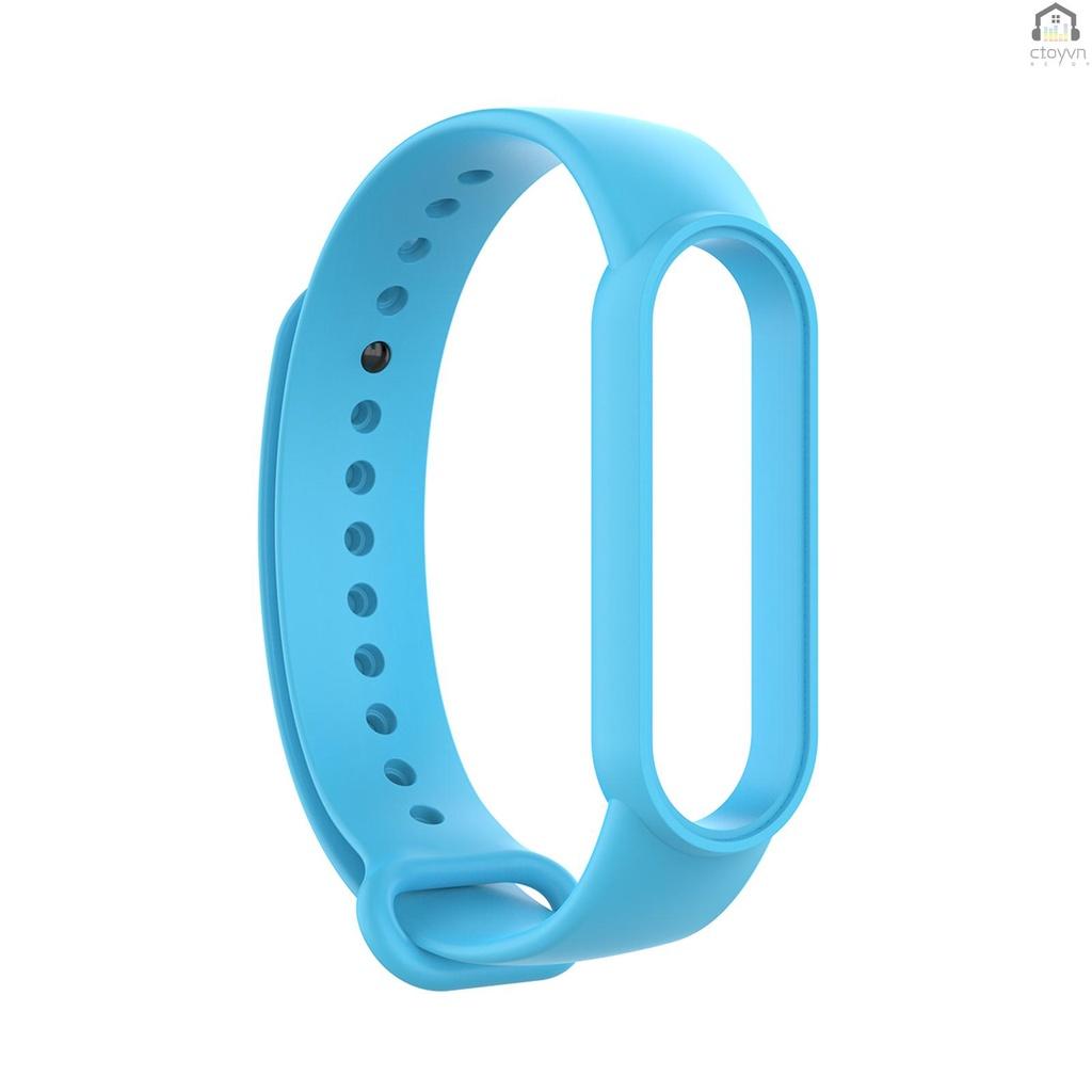 Dây đeo thay thế chất liệu silicon màu trơn cho Xiaomi Mi Band 5/6 Xiaomi Mi Band 5/6