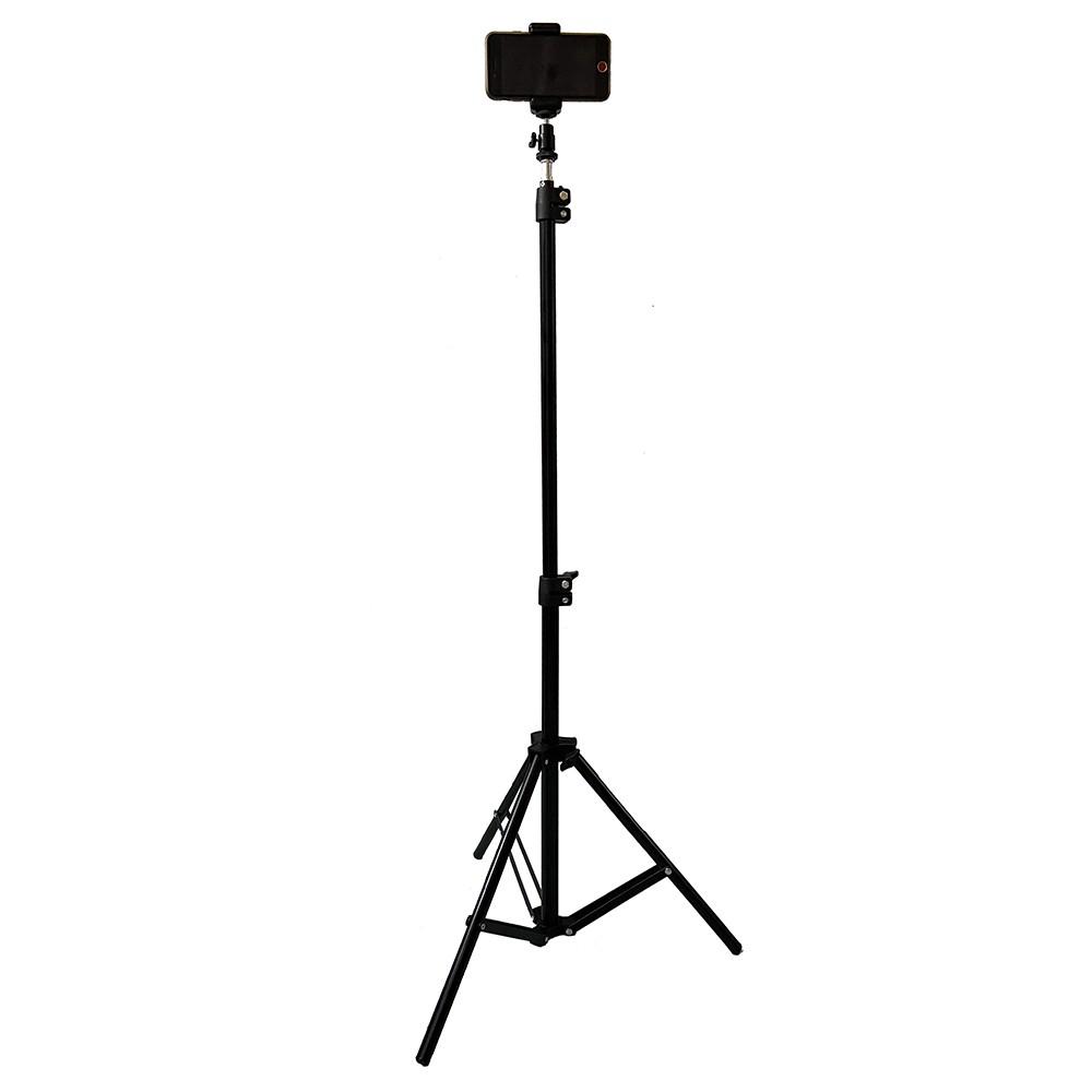 Bộ livestream, chân tripod tự sướng, quay titok dùng cho điện thoại và máy ảnh có remote bluetooth, đầu kẹp xoay 360 độ